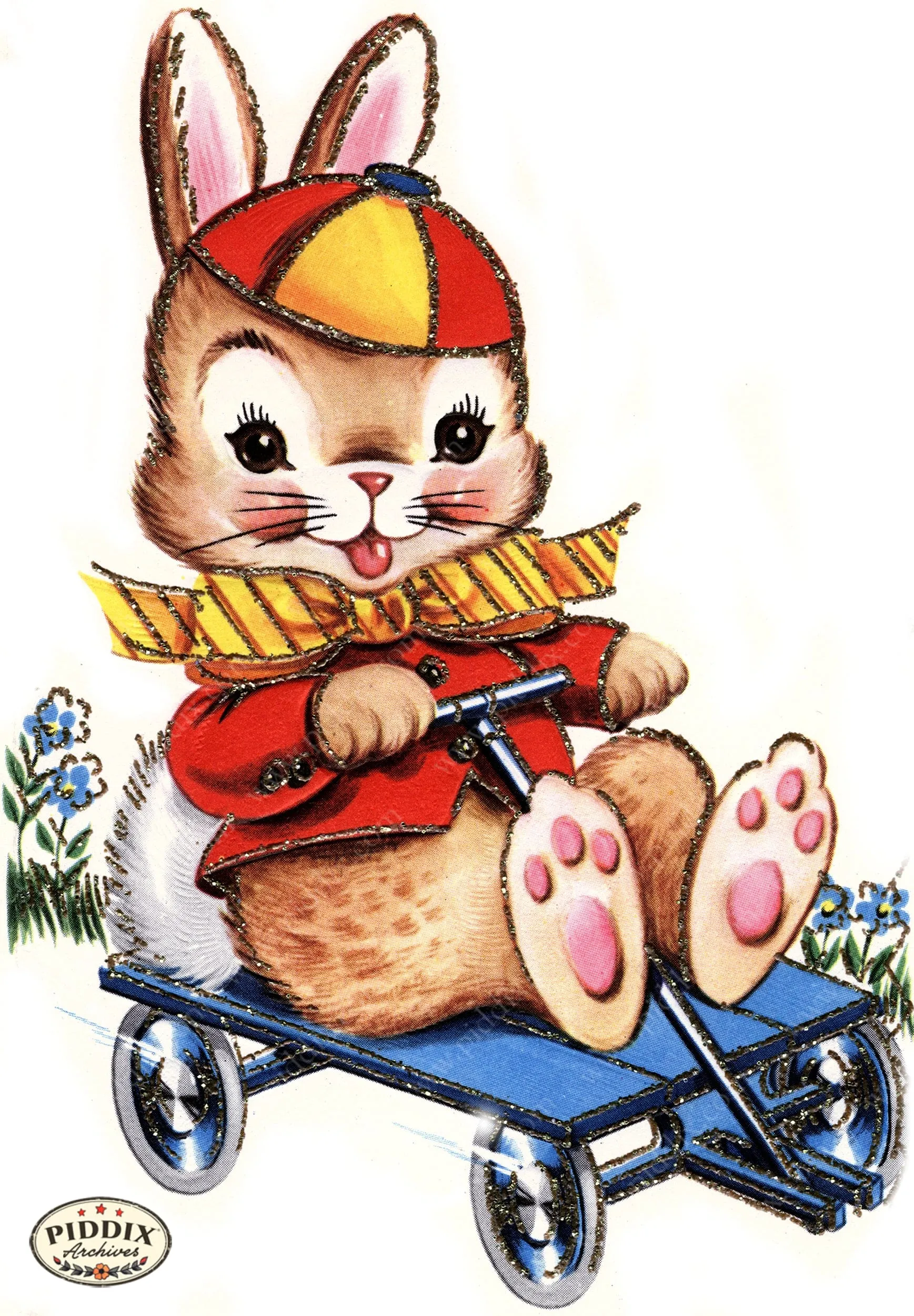 PDXC24266a -- Rabbit Riding Wagon