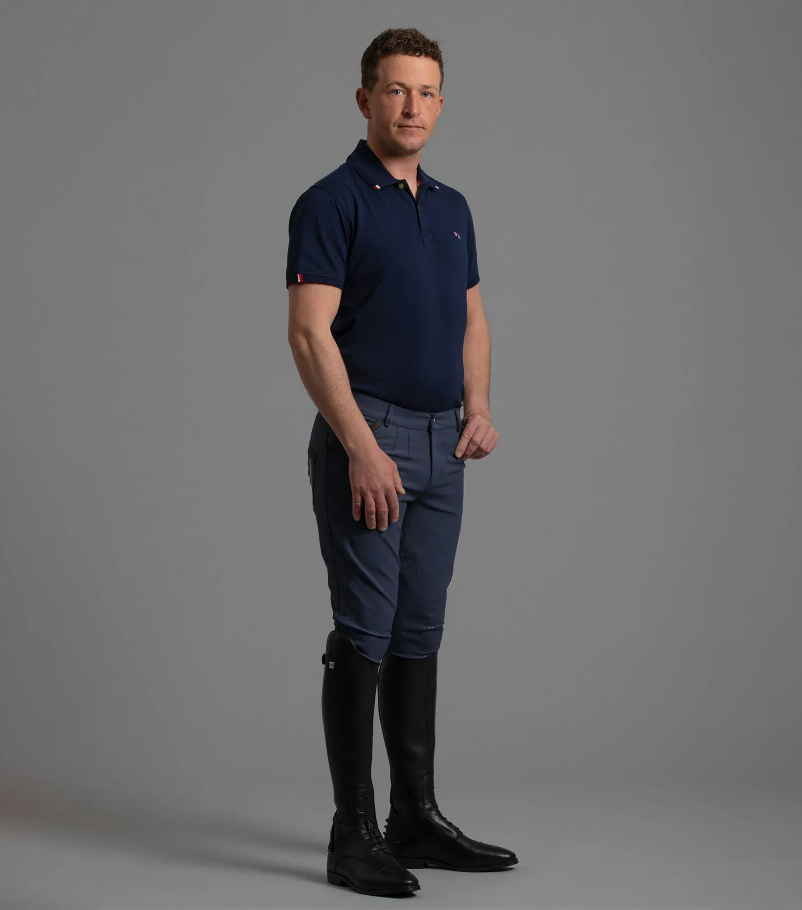 PEI Respiro Men's Riding Shirt (Navy)