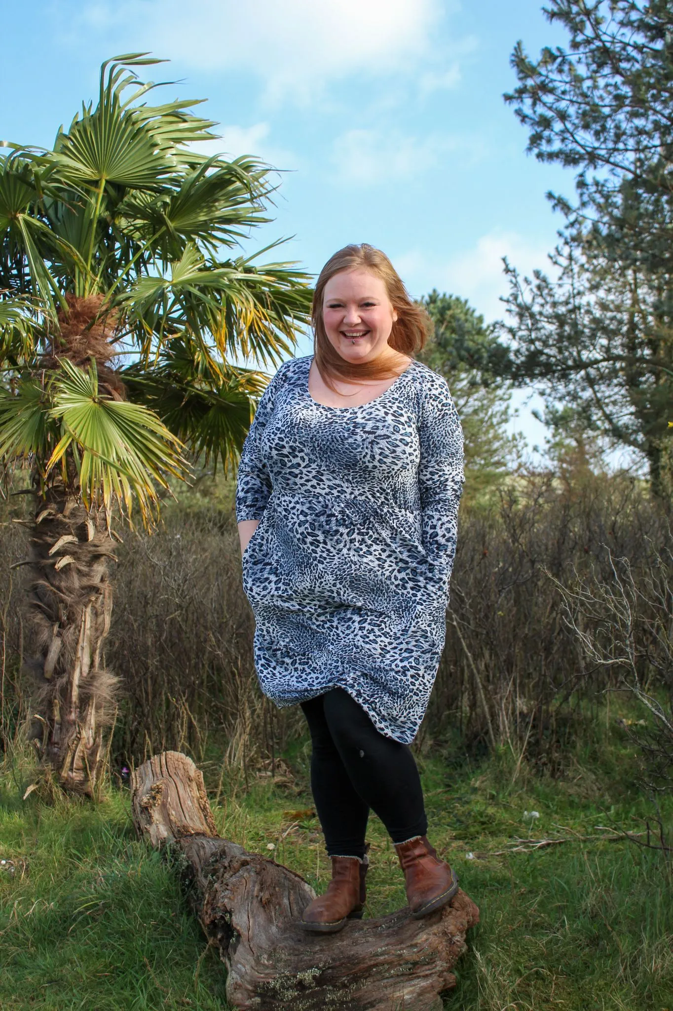 Petite Lola Leopard Dress (Pull down to breastfeed)