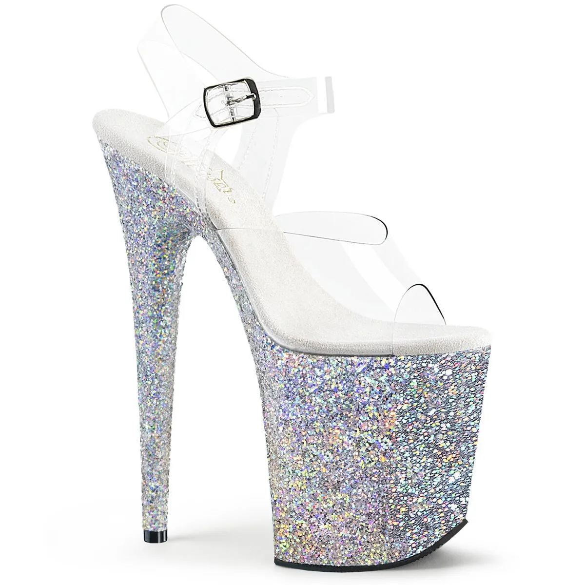 Pleaser Flamingo 808LG Silver