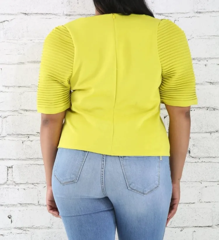Pleated Please Blouse