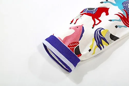 Precious Horses and Stripes Dress