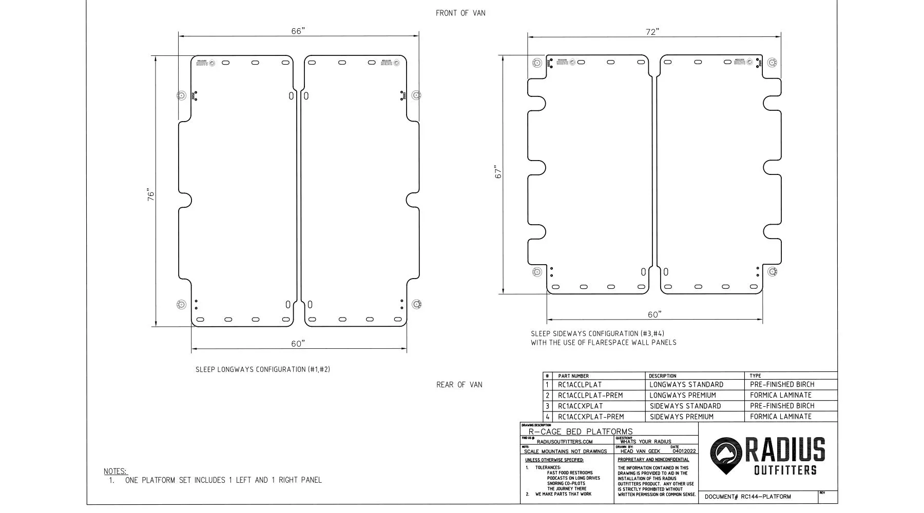 R-Cage Bed Platform