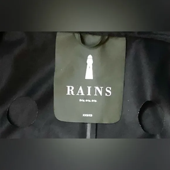 Rains Raincoat Waterproof &amp; Windproof Lightweight  in green color Size XXS