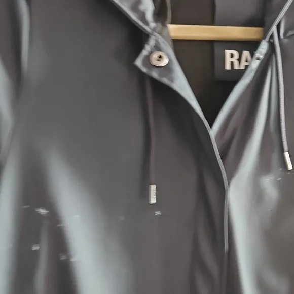 Rains Women's Black Hooded Jacket