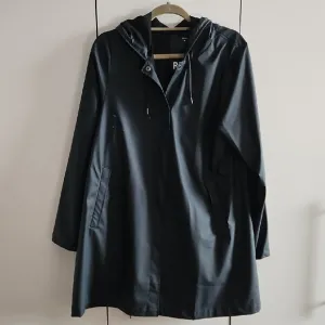 Rains Women's Black Hooded Jacket
