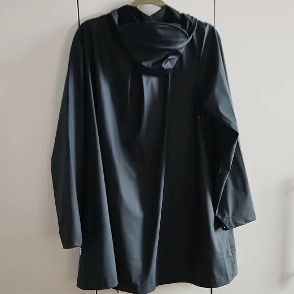 Rains Women's Black Hooded Jacket