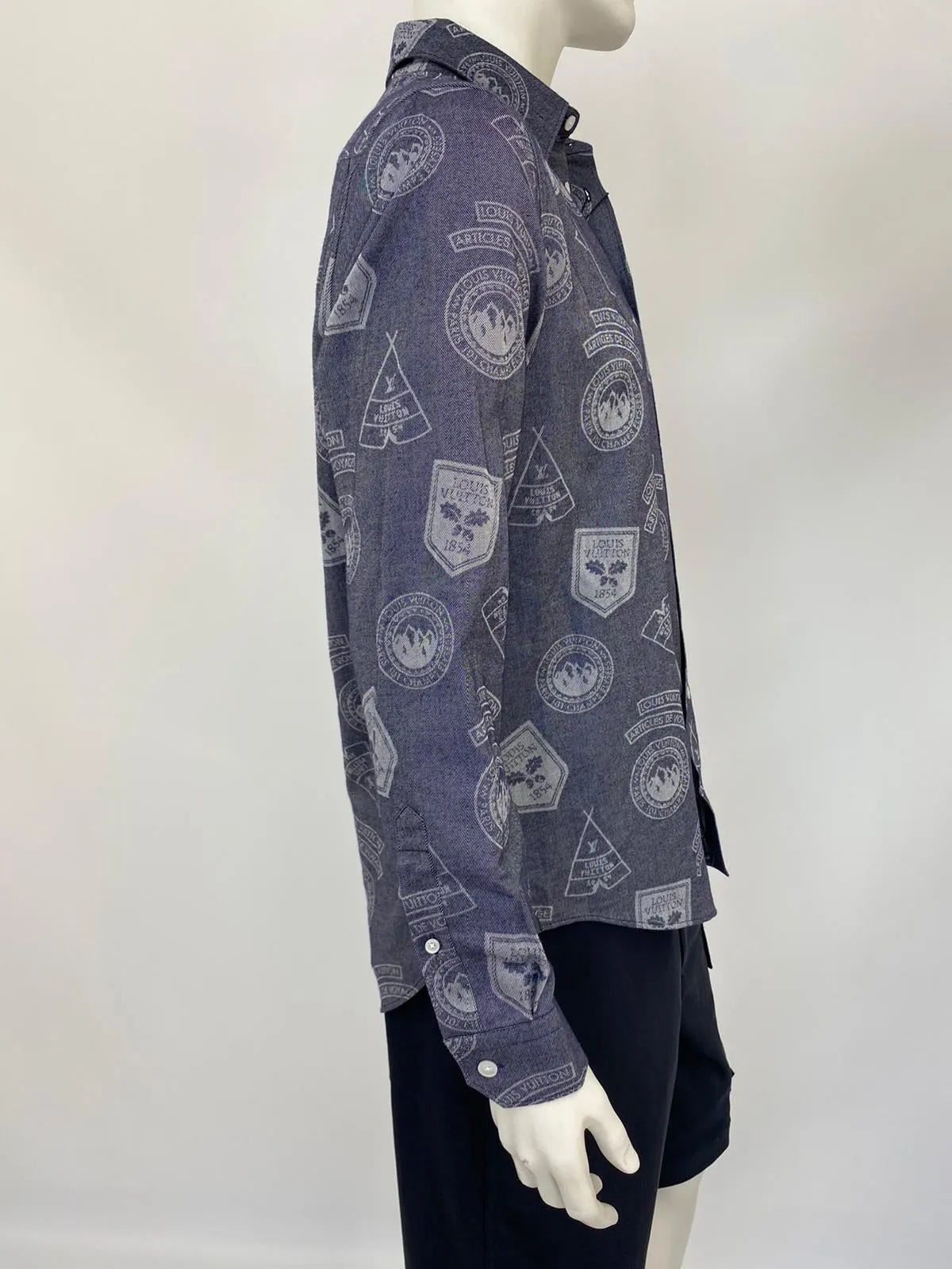 Regular Fit Classic Shirt With Stamps