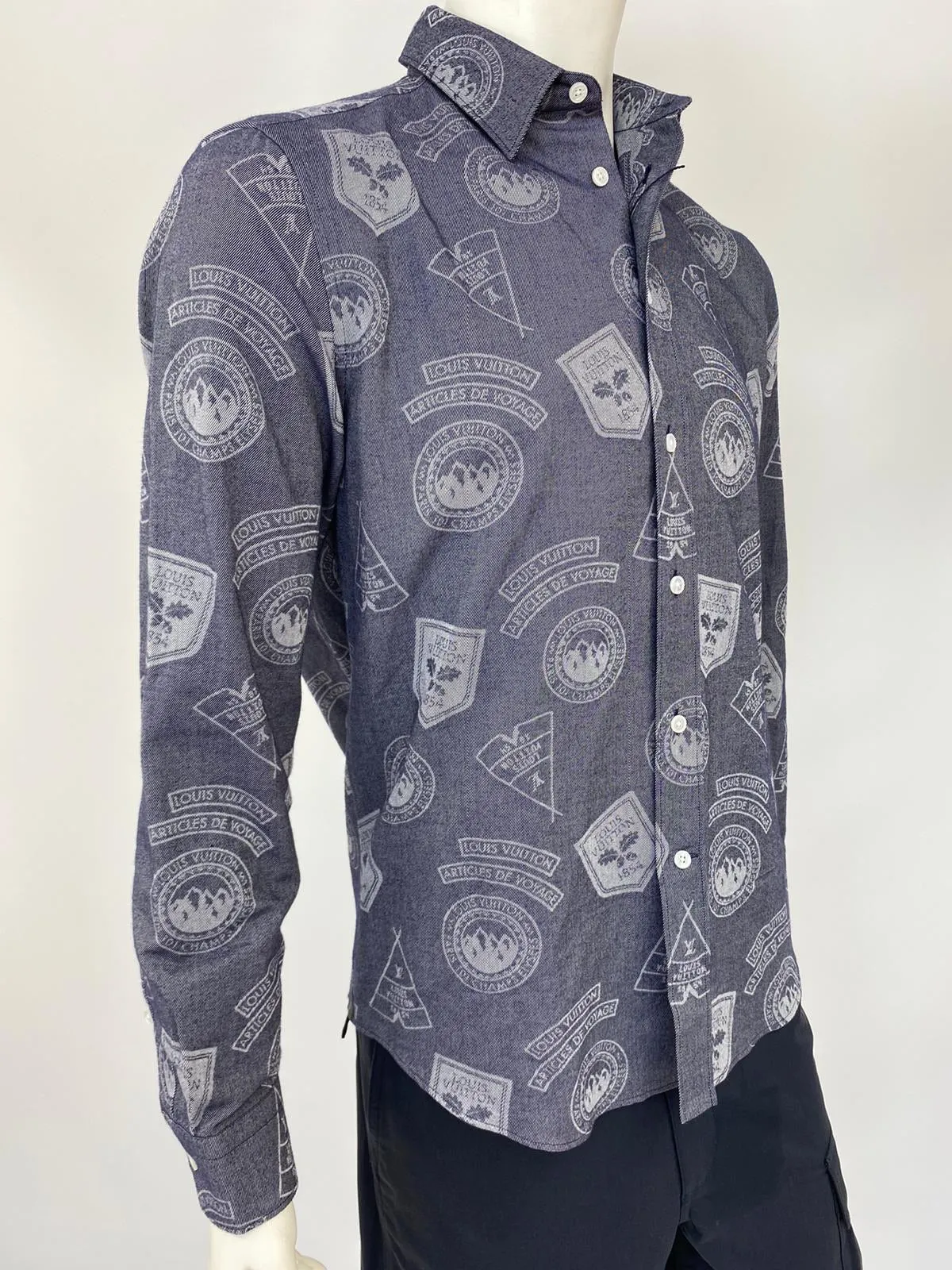 Regular Fit Classic Shirt With Stamps