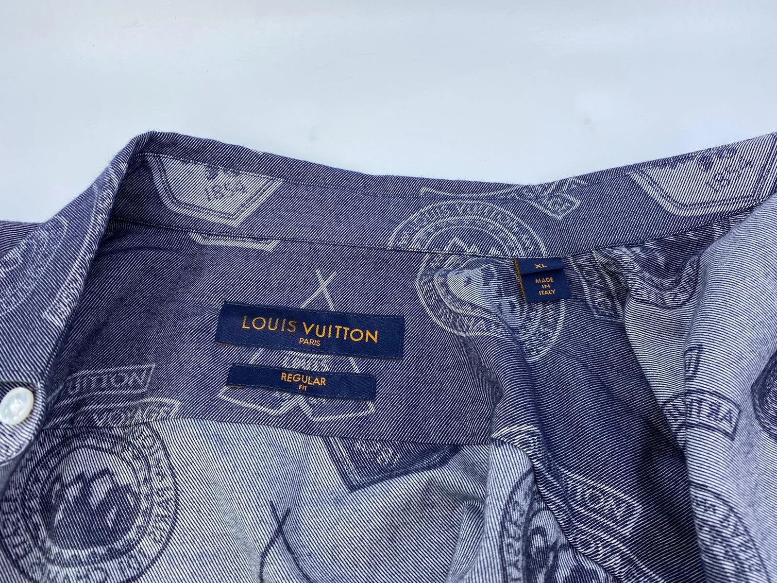 Regular Fit Classic Shirt With Stamps