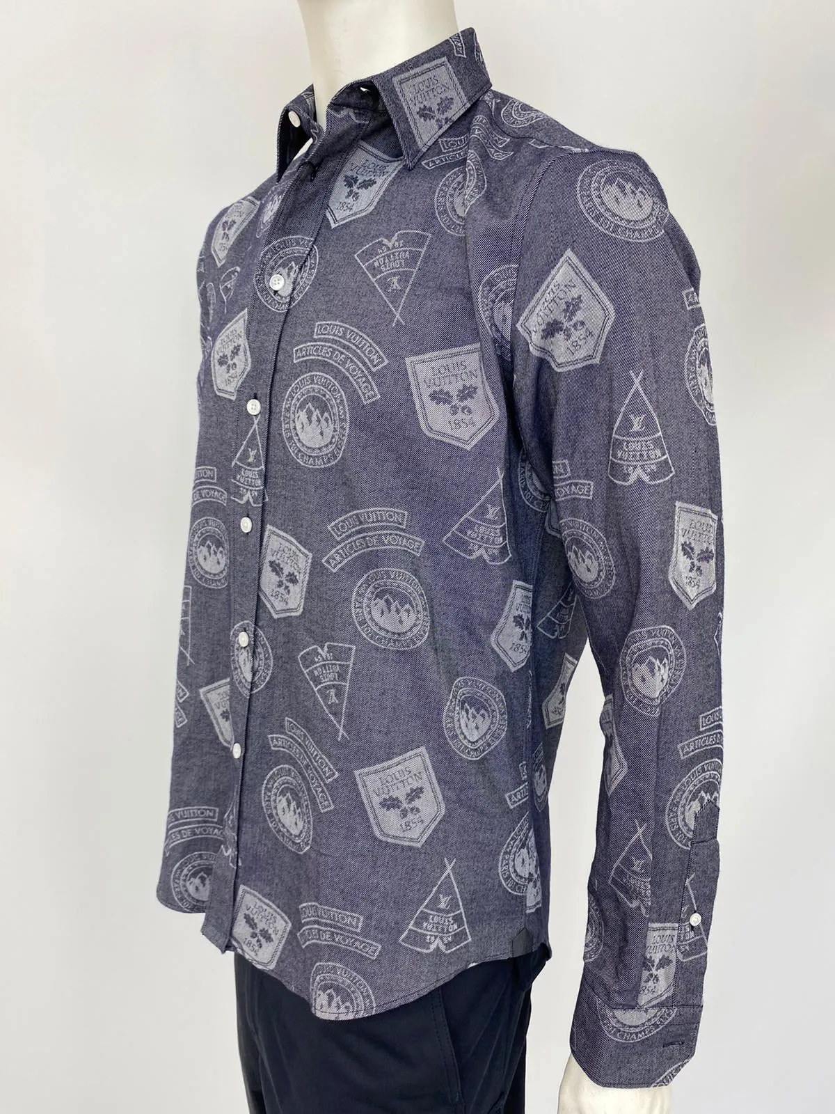 Regular Fit Classic Shirt With Stamps