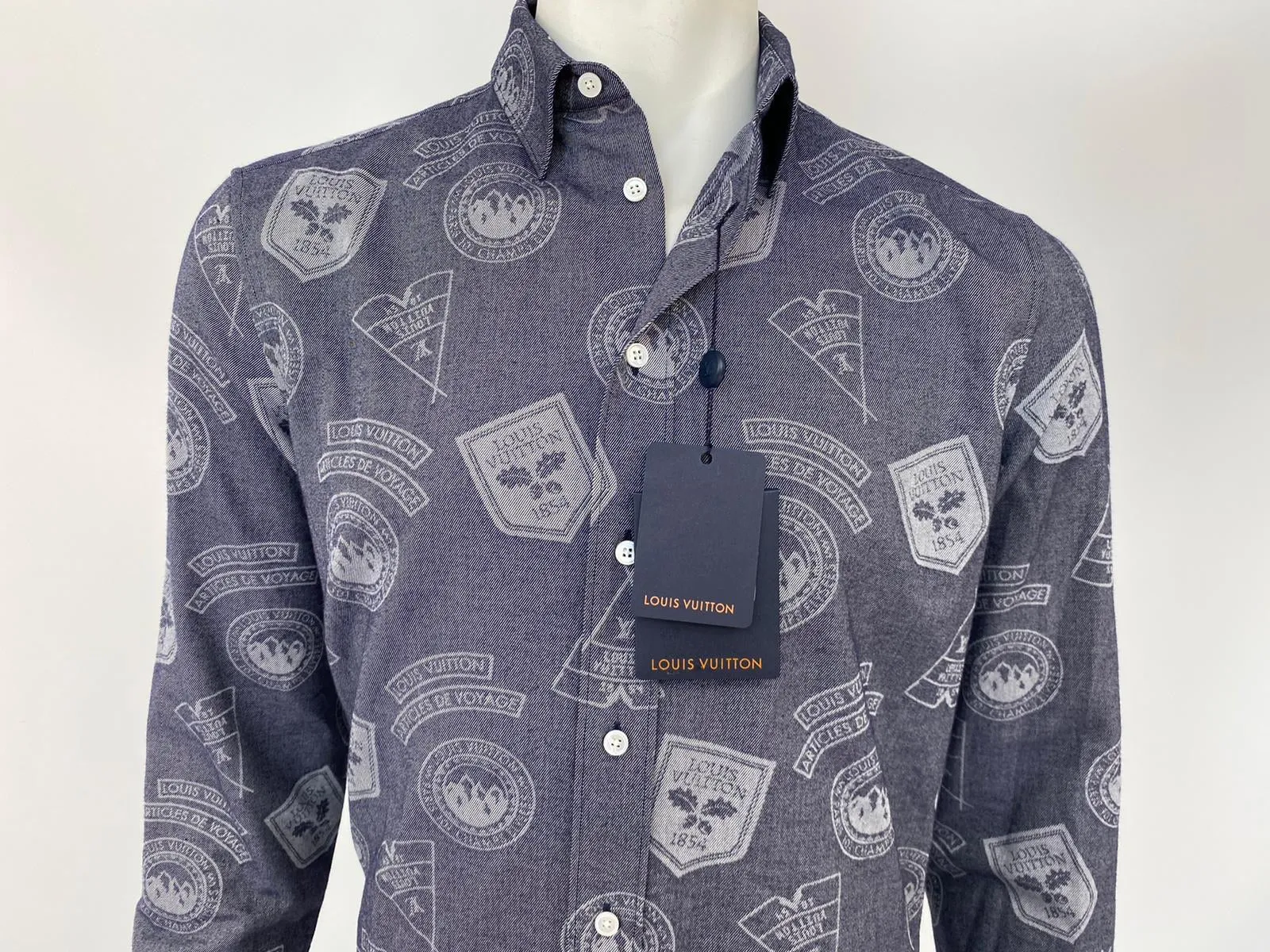 Regular Fit Classic Shirt With Stamps
