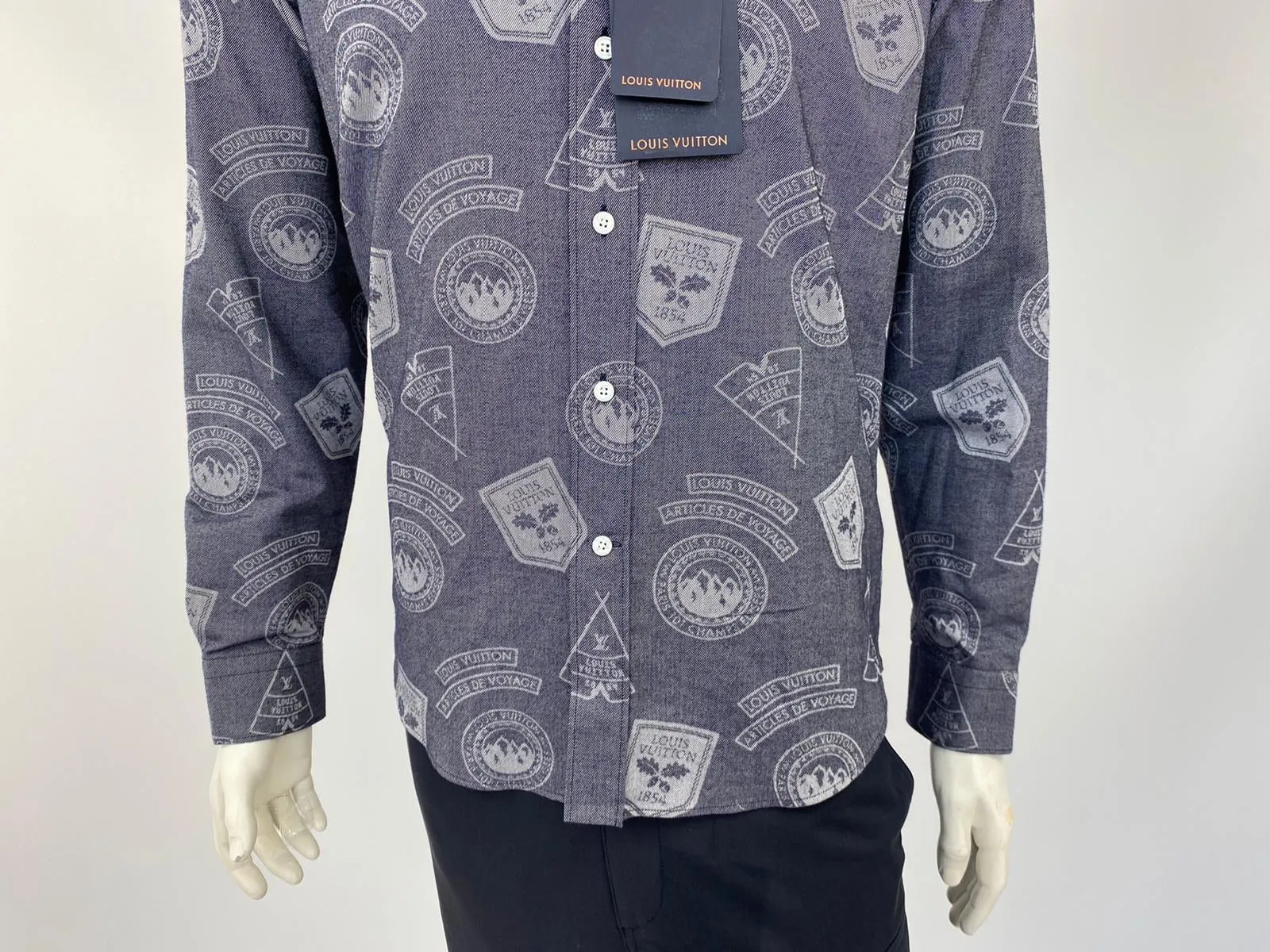 Regular Fit Classic Shirt With Stamps