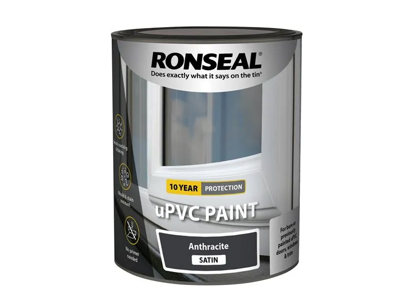 Ronseal uPVC Paint Anthracite Satin 750ml
