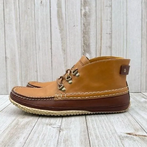 ☀️SALE☀️ Timberland Abington 73 Tan / Brown Leather Moc Toe Chukka Boot Size: 9
