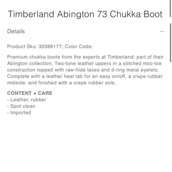 ☀️SALE☀️ Timberland Abington 73 Tan / Brown Leather Moc Toe Chukka Boot Size: 9