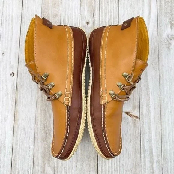 ☀️SALE☀️ Timberland Abington 73 Tan / Brown Leather Moc Toe Chukka Boot Size: 9