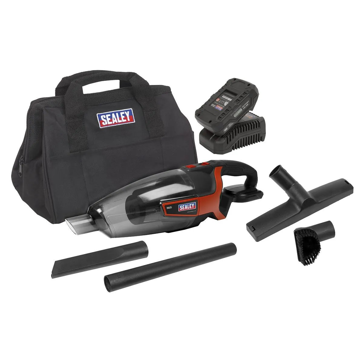 Sealey Cordless Handheld Vacuum Cleaner Kit 650ml 20V 2Ah SV20 Series