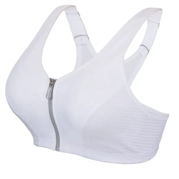 Set of 3! 32DD Glamorise SPORT Bra (DOUBLE-LAYER) Wicking HIGH-IMPACT WHITE NEW