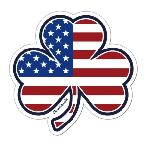 Shamrock Stars & Stripes Sticker