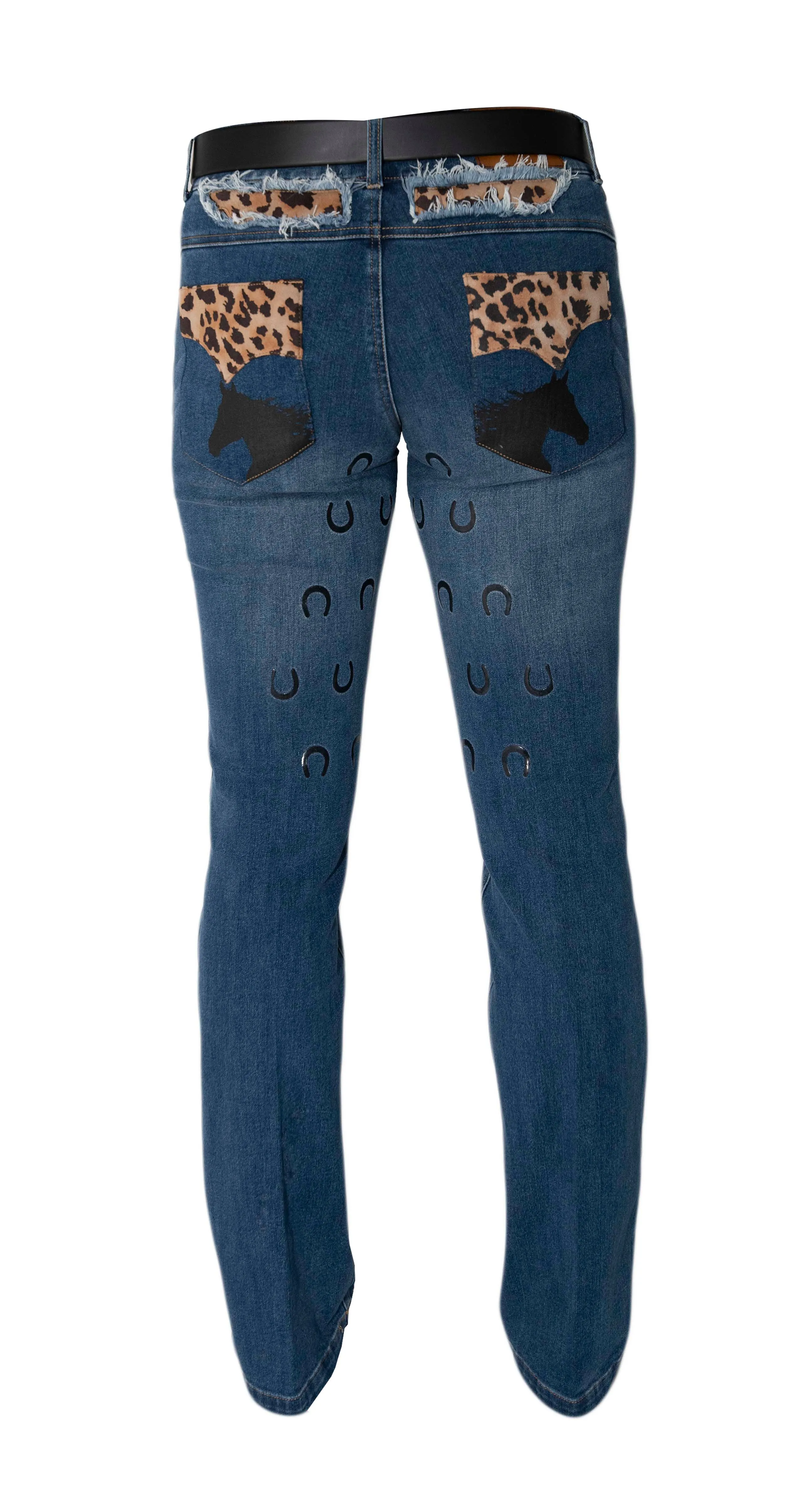 Signature Mid-Waist Breech | Western Boot Cut Jean Breech | Leopard