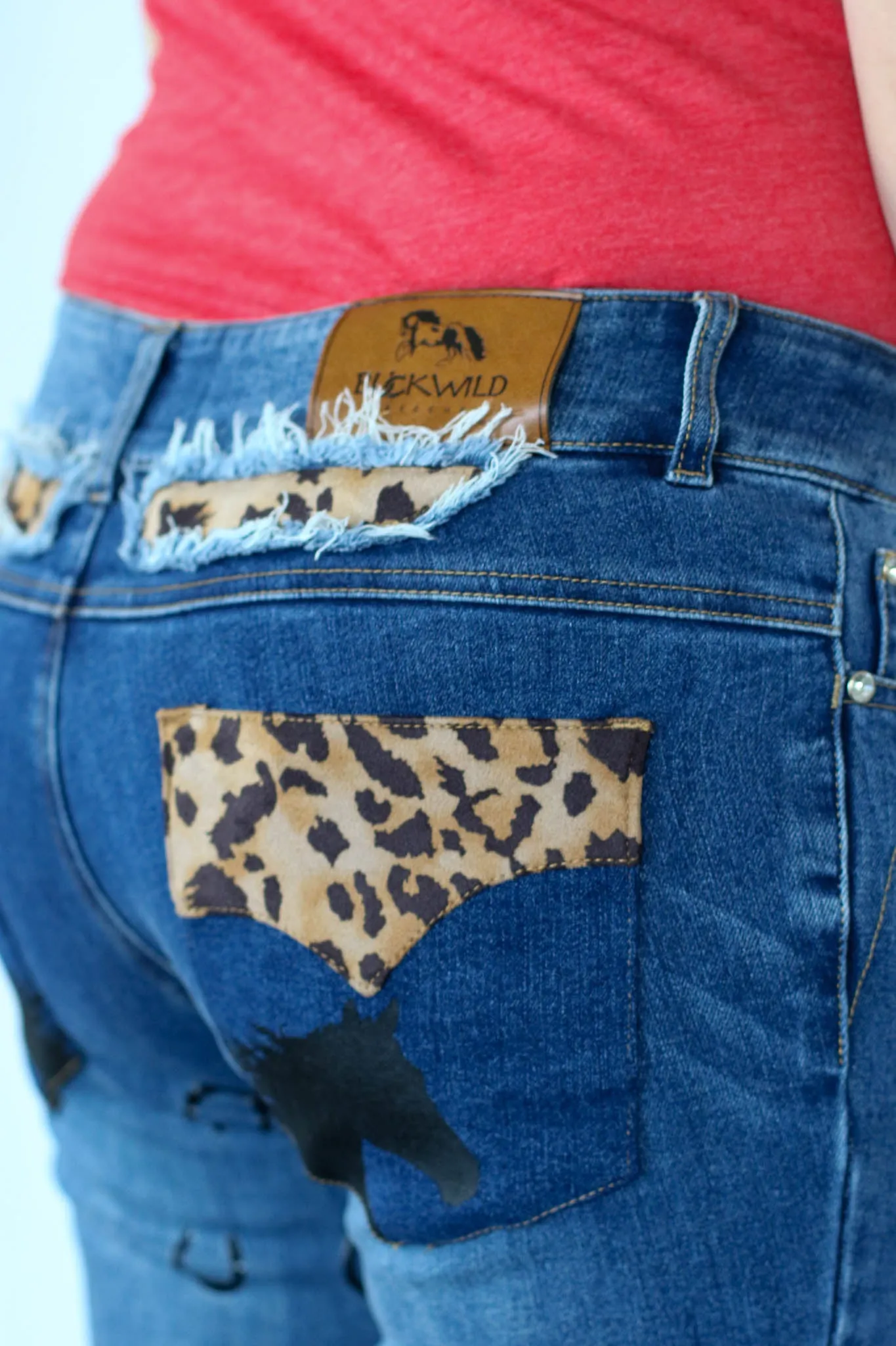Signature Mid-Waist Breech | Western Boot Cut Jean Breech | Leopard