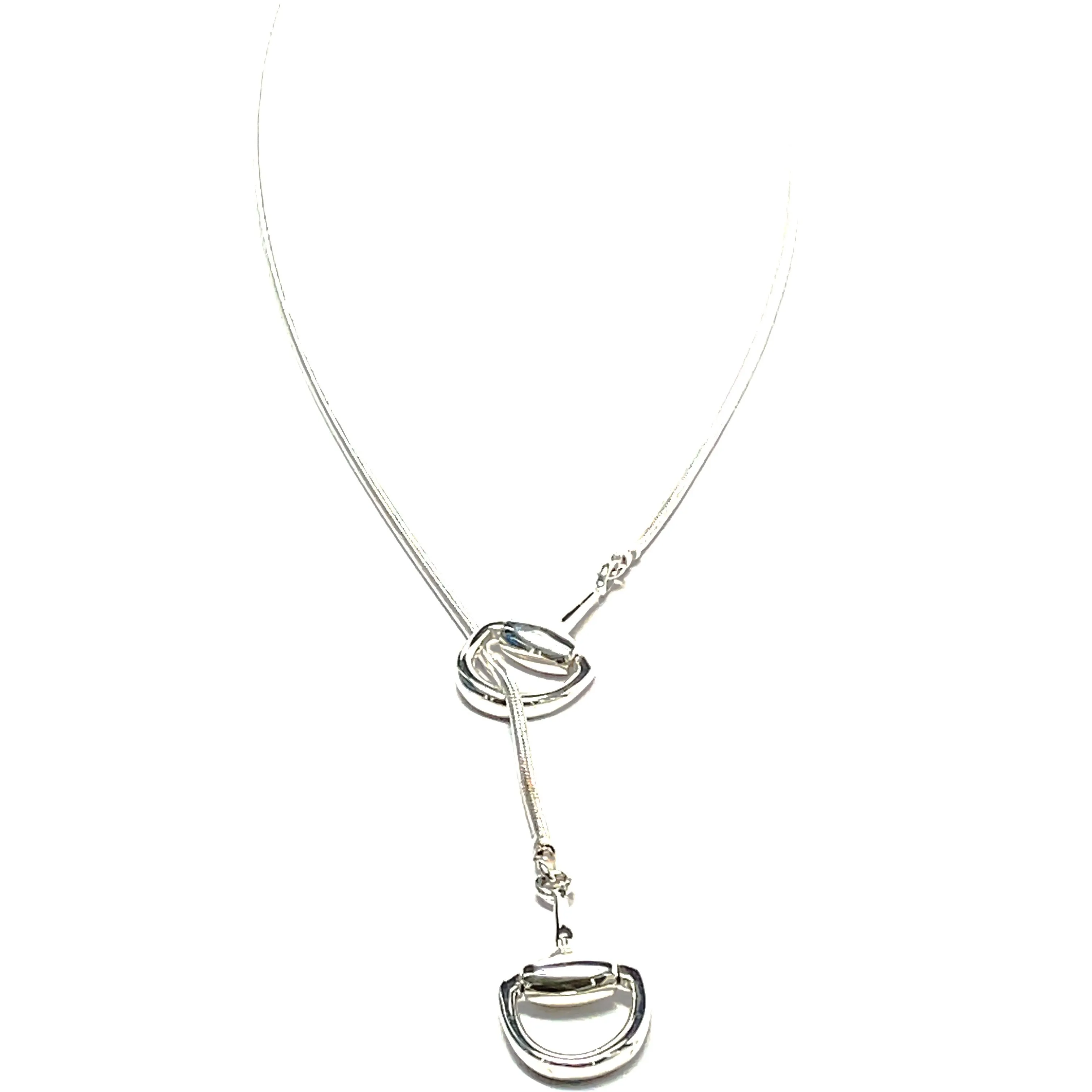 Snake Chain Snaffle Bit Lariat