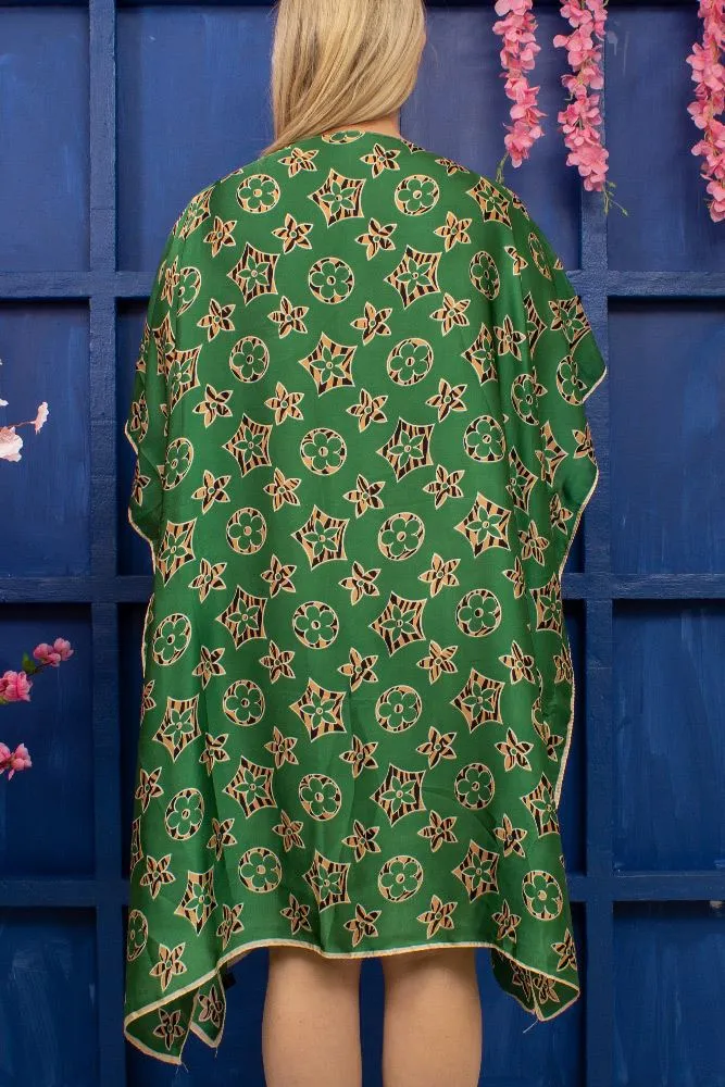 Star Print Viscose Kaftan