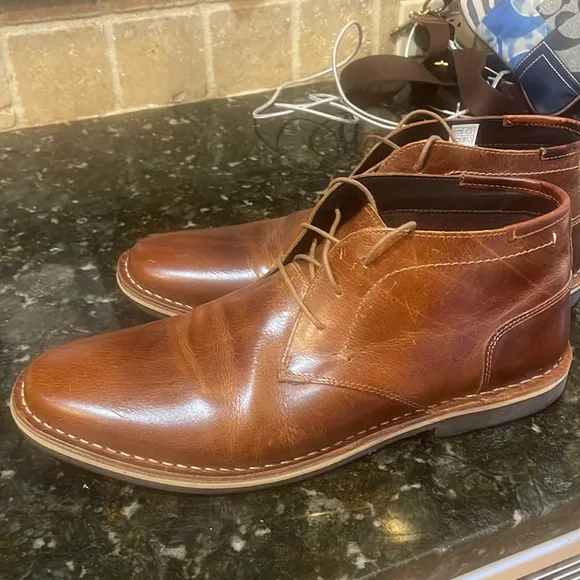 Steve Madden Harken Leather Chukka Boots! 13