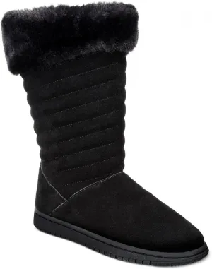 Style & Co. Womens Novaa Suede Winter & Snow Boots 10013336000 Black 10M