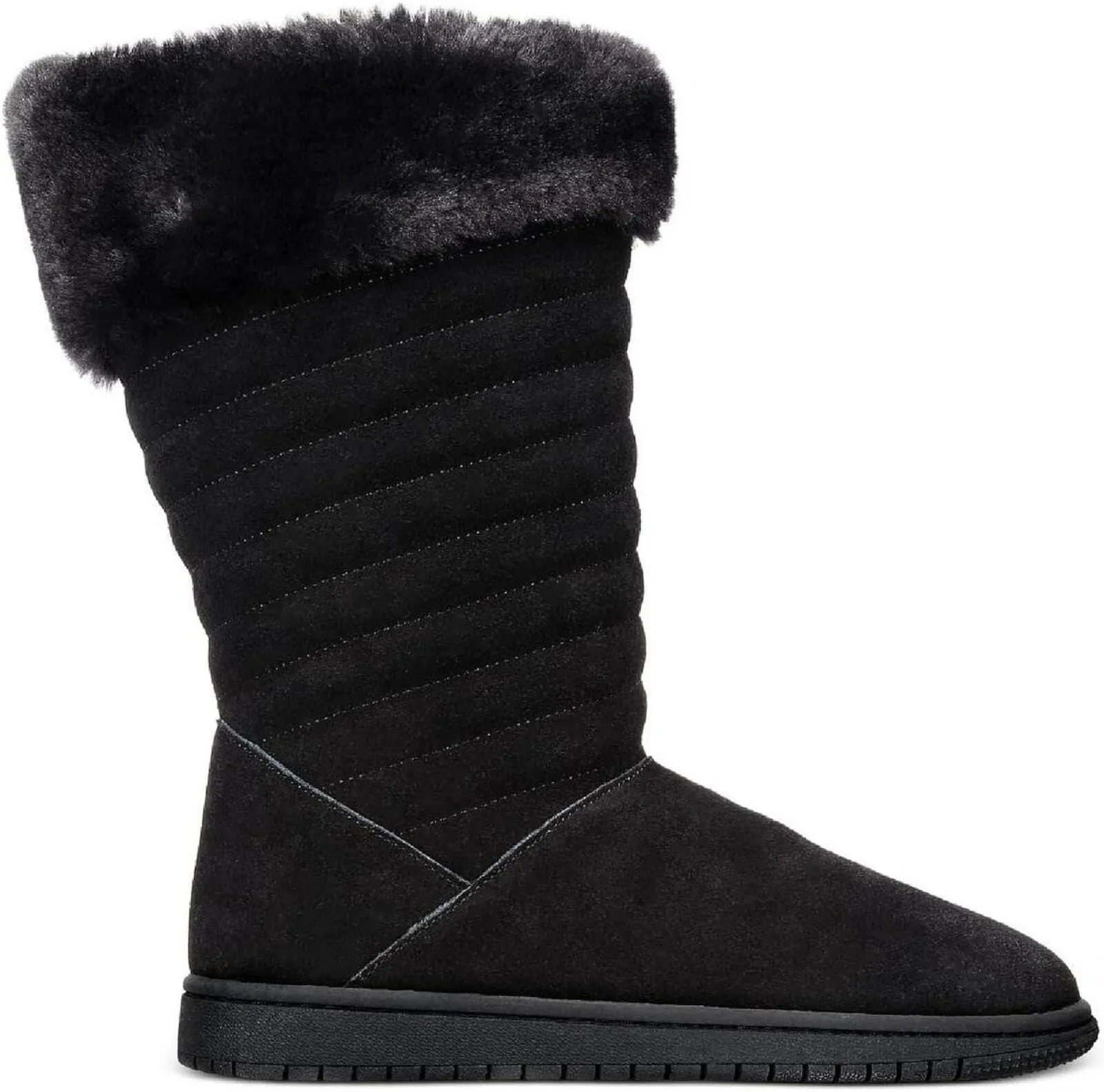 Style & Co. Womens Novaa Suede Winter & Snow Boots 10013336000 Black 10M