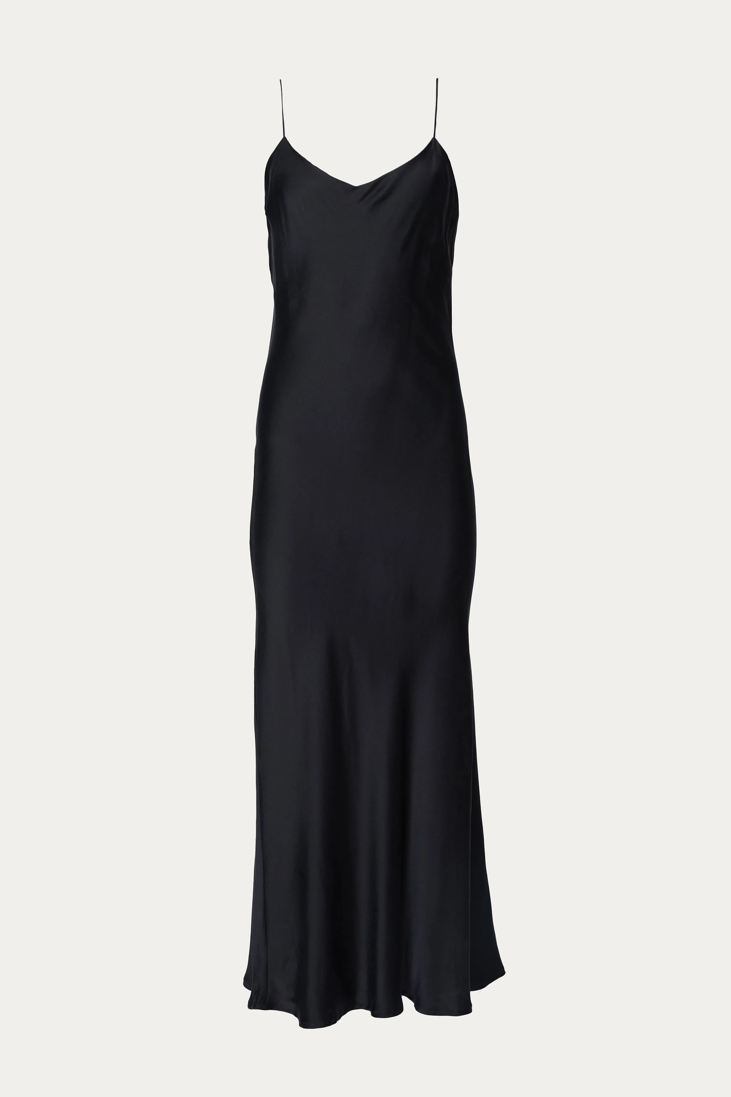 THE LYON SILK-SATIN MAXI DRESS