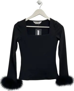The NAP Co. Black Sleeper Weekend Chic Top UK S
