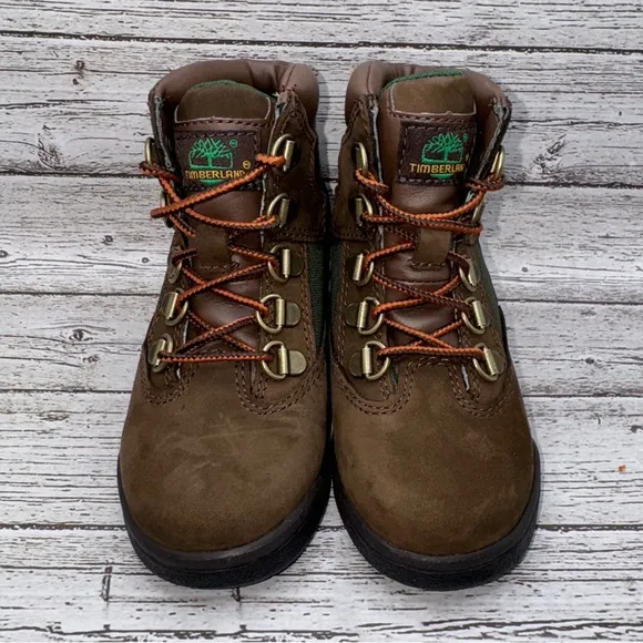 Timberland 6” Field Boots size 10 Toddler Beef and Broccoli