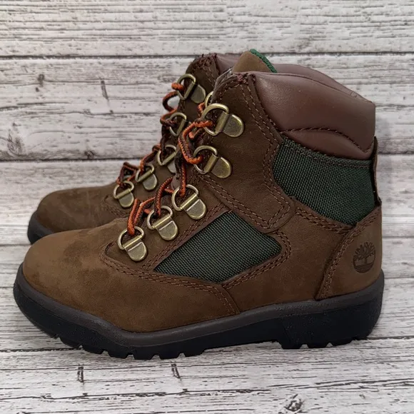 Timberland 6” Field Boots size 10 Toddler Beef and Broccoli