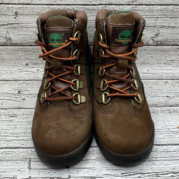Timberland 6” Field Boots size 10 Toddler Beef and Broccoli