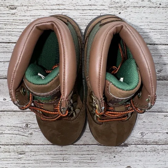 Timberland 6” Field Boots size 10 Toddler Beef and Broccoli