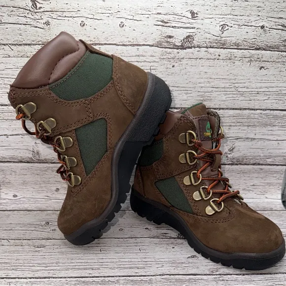 Timberland 6” Field Boots size 10 Toddler Beef and Broccoli