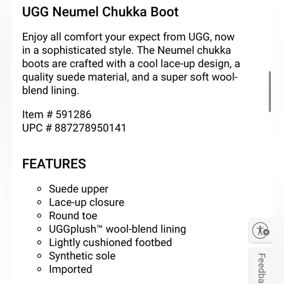 UGG Neumel Men’s Chukka Boot
