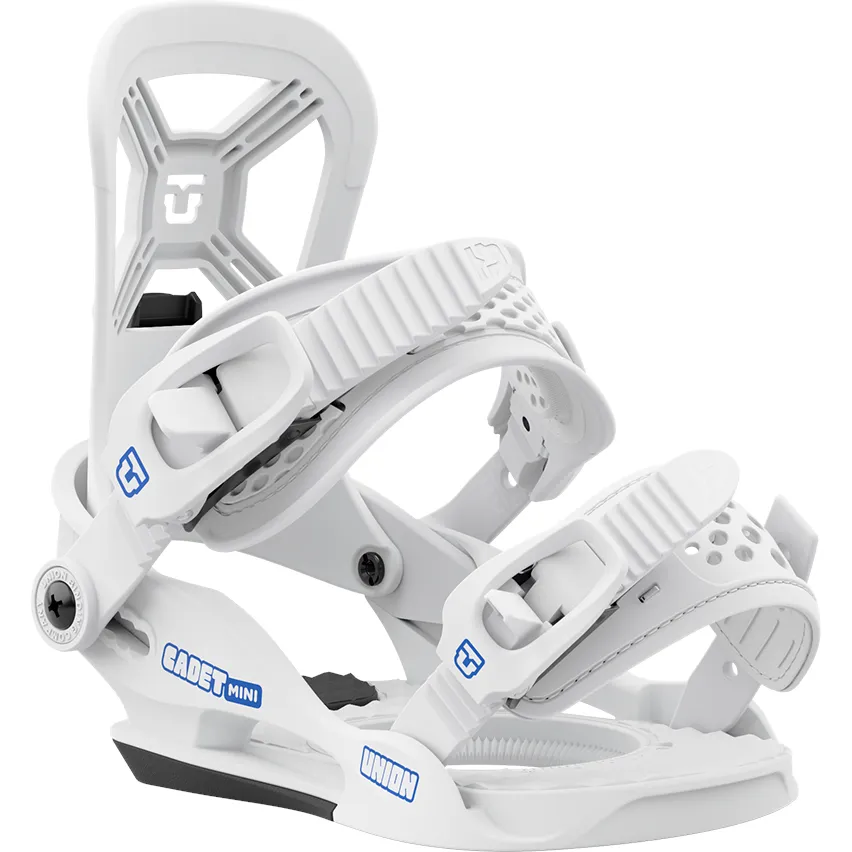 Union Cadet Mini Snowboard Bindings Kids White