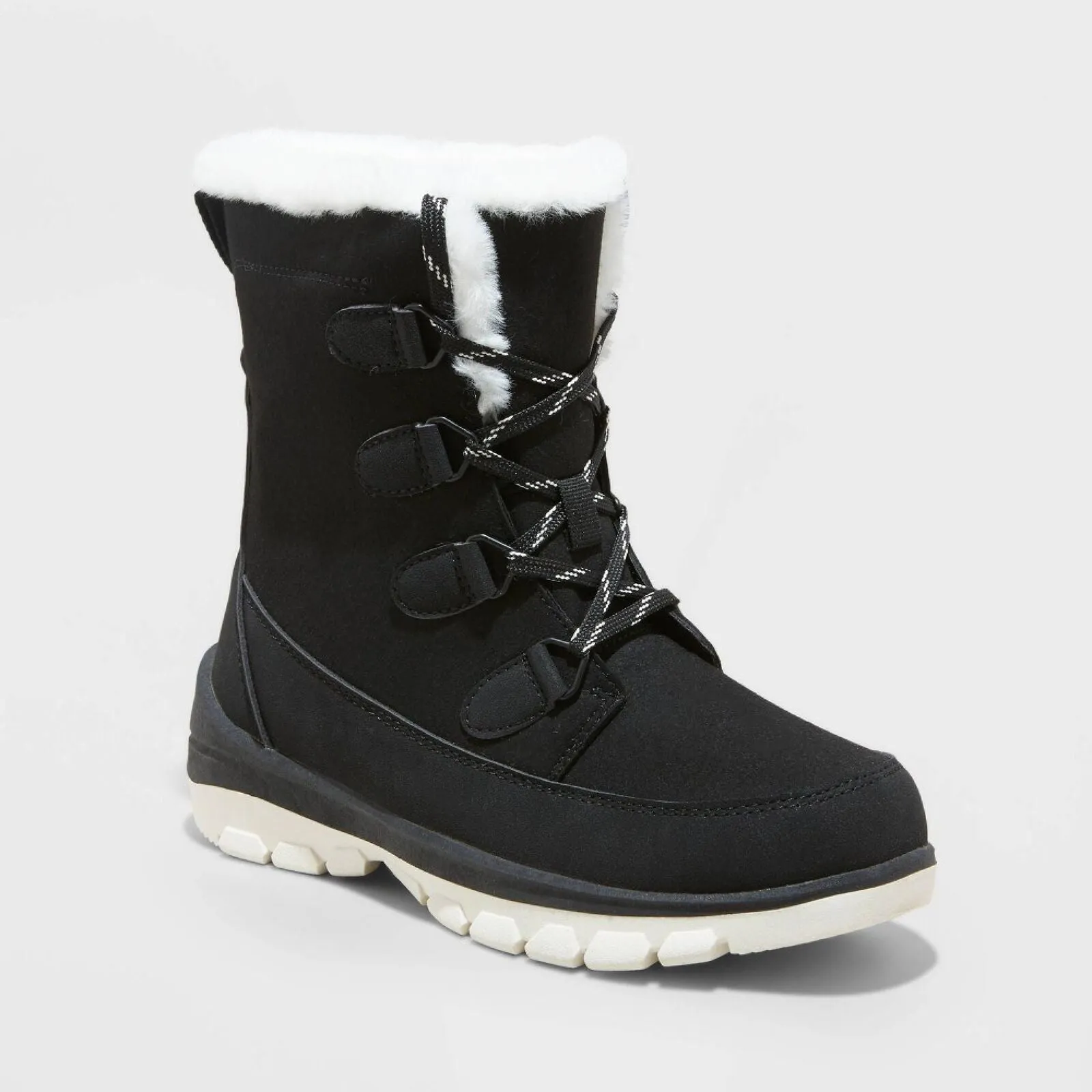 Universal Thread Women's Corie Winter Hiker Boots 88236081 Jet Black 12M