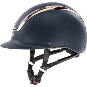 UVEX suxxeed chrome Riding Hat - black matt/coral