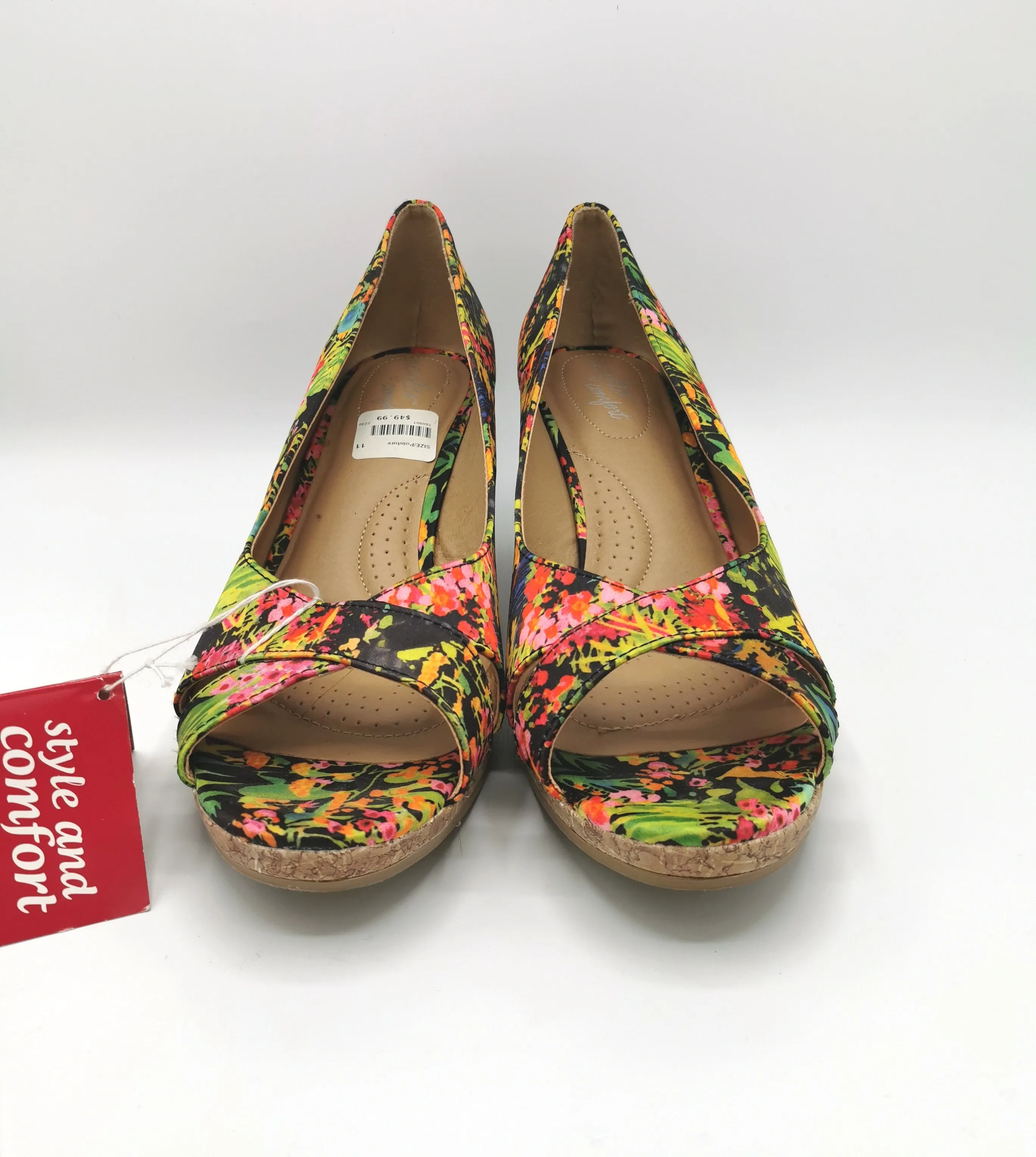 WOMENS SIZE 11 - DEXFLEX, Comfort Wedge Heel Sandals NWT B26