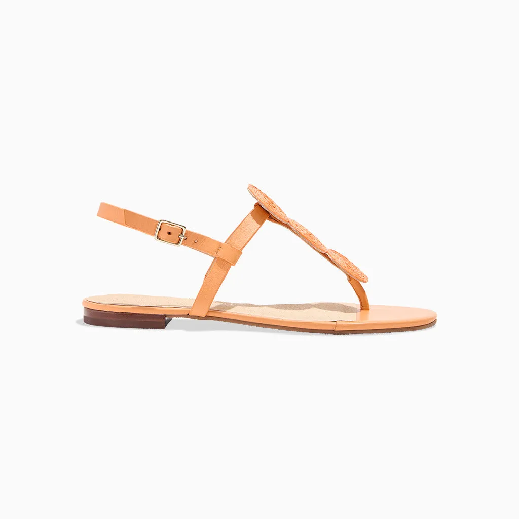 Worth Raffia Flat Sandal