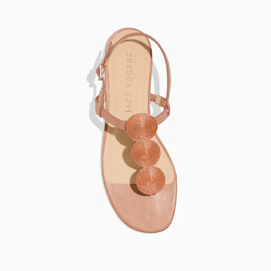 Worth Raffia Flat Sandal