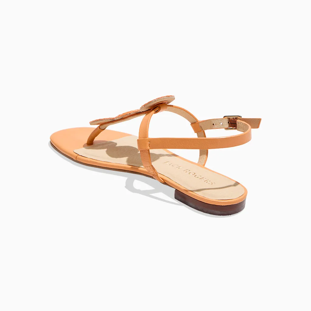Worth Raffia Flat Sandal