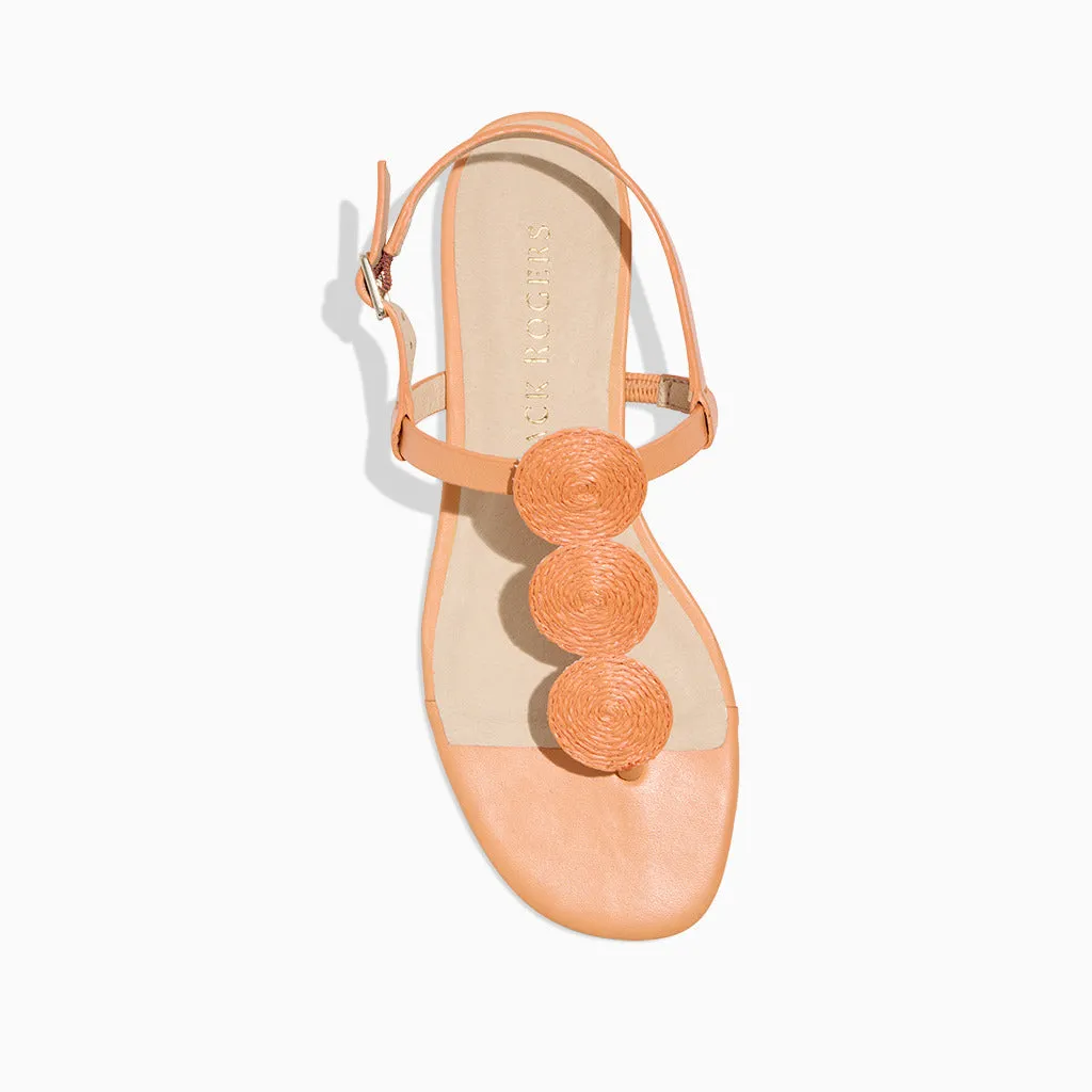 Worth Raffia Flat Sandal