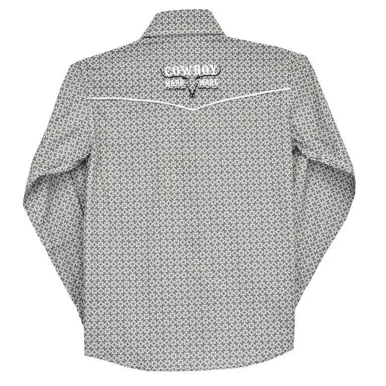Youth Cowboy Hardware Circle Star Long Sleeve Western Shirt