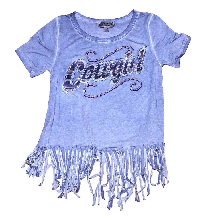 Youth Cowboy Hardware Sassy Cowgirl Fringe Tee
