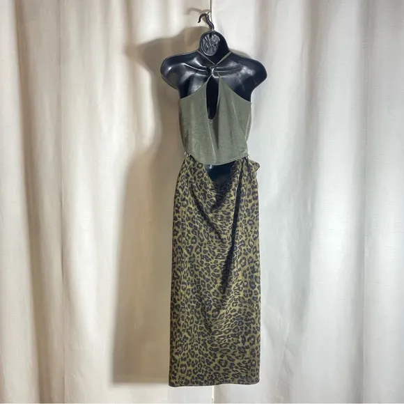 Zara Leopard Print Skirt Size M